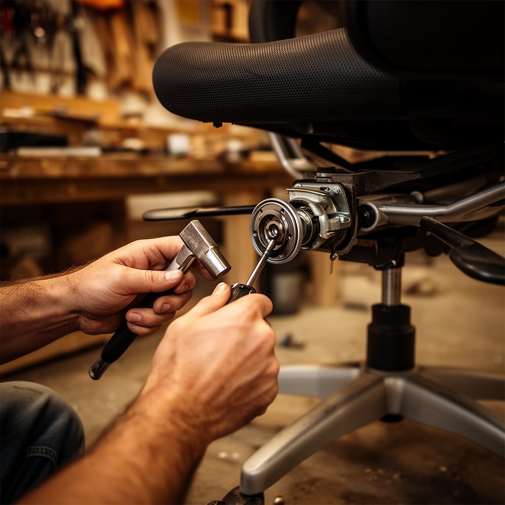 Revolving chair mechanism repair