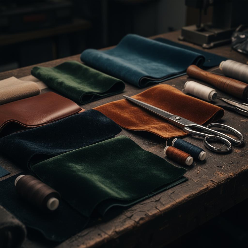 Upholstery fabric samples